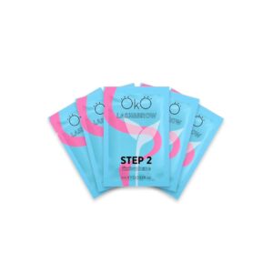Preparat do Laminacji Rzęs i Brwi Saszetki STEP 2 FIX&VOLUME Opakowanie 5x1 ml OkO
