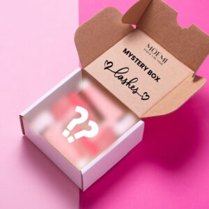 Zestaw do Przedłużania Rzęs MYSTERY BOX Moemi Kleje, Rzęsy, Pęsety i Więcej dla Stylistki Rzęs