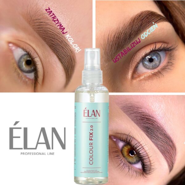 COLOUR FIX 2.0 - Profesjonalny Płyn Fiksujący Kolor do Brwi i Rzęs 100ml Elan