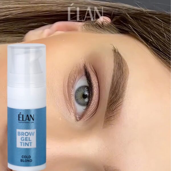 Brow Gel Tint Cold Blond Profesjonalna Farba Żelowa do Brwi 10ml Elan