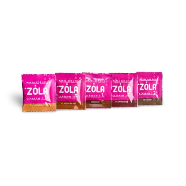 Zestaw Farba do Brwi w Saszetce + Aktywator 3% 5ml Zola