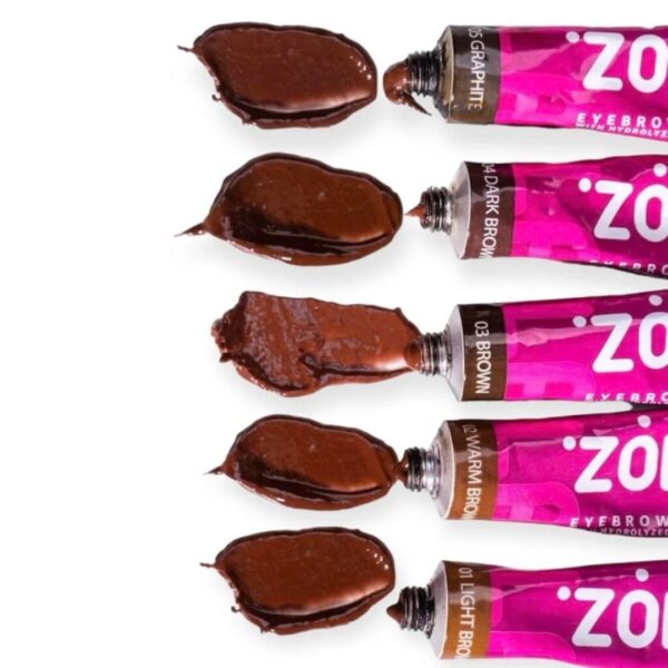 Zestaw Farba do Brwi w Saszetce + Aktywator 3% 5ml Zola
