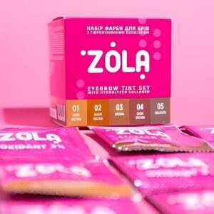 Zestaw Farb w saszetkach do Brwi z Oksydantem 3% Tint Set Zola
