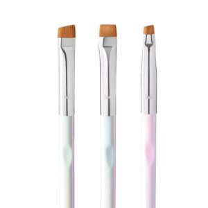 Zestaw Holograficznych Pędzli do Brwi Manybeauty X Pimp My Lashes Profesjonalne Pędzle do Stylizacji Brwi | Henny