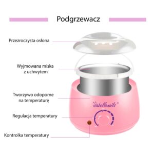 Podgrzewacz do wosku PRO-WAX 100W Różowy