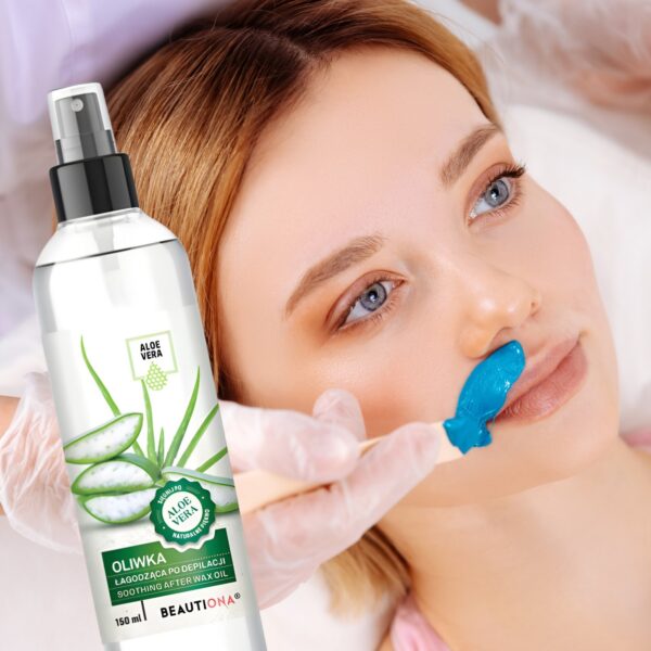 Oliwka Łagodząca po Depilacji Brwi | Twarzy z Aloesem Aloe Vera 150ml