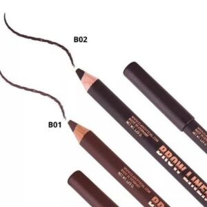 Kredka Pudrowa Ciemny Brąz B02 do geometrii Brwi Brow Liner Pro Elan