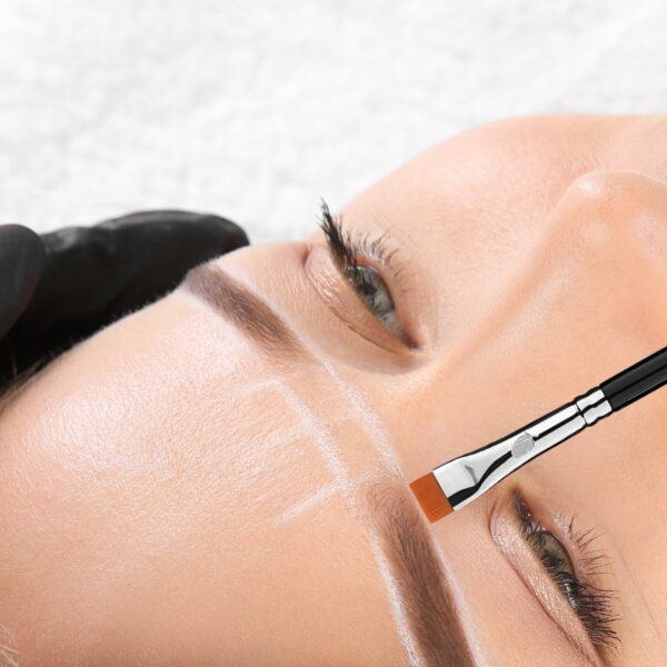 Prosty Pędzel do Geometrii Brwi Czyszczenia Linii Pro35 Hulu Brushes