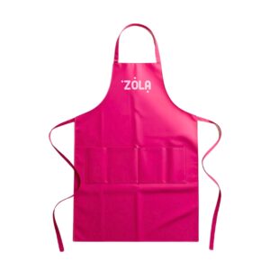 Fartuch Kosmetyczny Różowy Zola z Logo Elegancki Fartuszek dla Stylistki