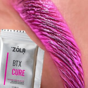Różowa Odżywka Maska BTX Saszetka Cure Zola 1,5g Pielęgnacja Rzęs i Brwi