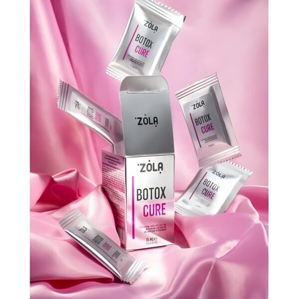 Różowa Odżywka Maska BTX Saszetka Cure Zola 1,5g Pielęgnacja Rzęs i Brwi