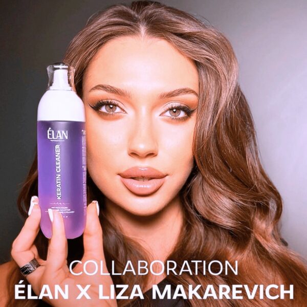 Keratin Cleaner Elan Odtłuszczacz do Brwi i Rzęs 200ml Bez Alkoholu przed Koloryzacją
