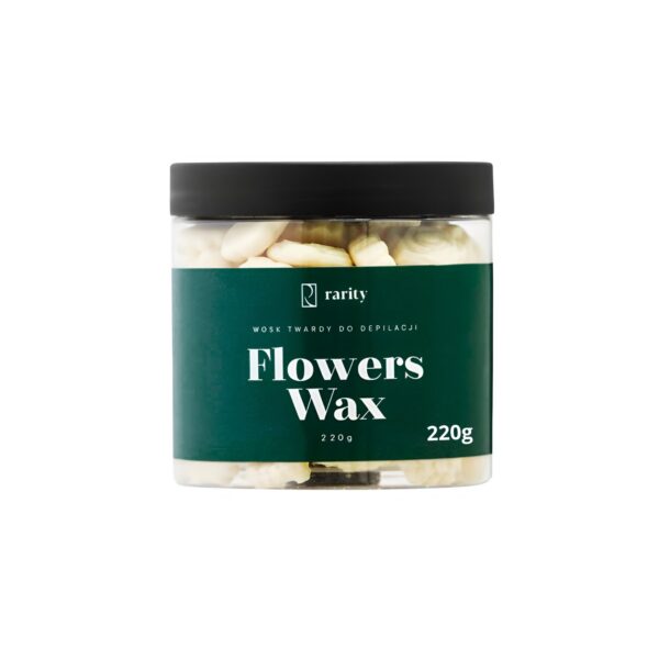 Rarity Flowers Wax PEARL – Twardy Wosk do Depilacji Brwi, Twarzy i Ciała 220g