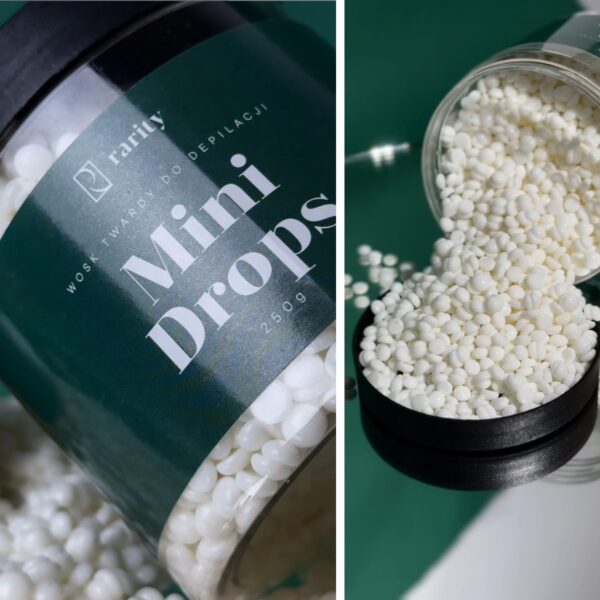 Mini Drops Wax Wosk Twardy 120g do Depilacji Twarzy, Bikini i Pach – Rarity