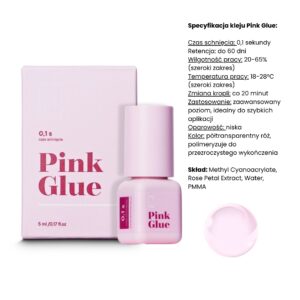Rarity Glue Color Klej do Przedłużania Rzęs | Clear | Pink | Green | Blue | Brown