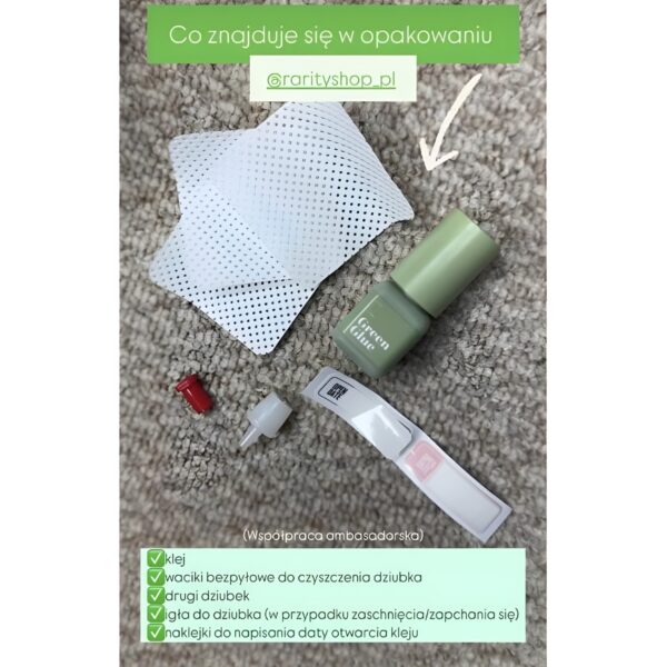 Rarity Glue Color Klej do Przedłużania Rzęs | Clear | Pink | Green | Blue | Brown