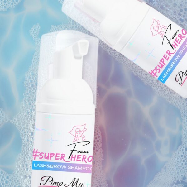 Szampon Super Hero Foam do Brwi i Rzęs Pimp My Lashes 30ml Nawilżenie i Oczyszczenie
