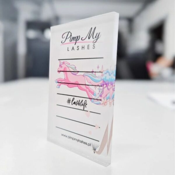 Mini Lash Holder Plexi Unicorn Pimp My Lashes Transparentna Podstawka do Rzęs