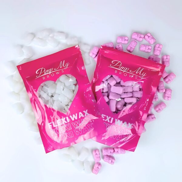 Flexi Wax Pimp My Brows 100g - 500g Profesjonalny Wosk Różowy do Depilacji Brwi i Twarzy