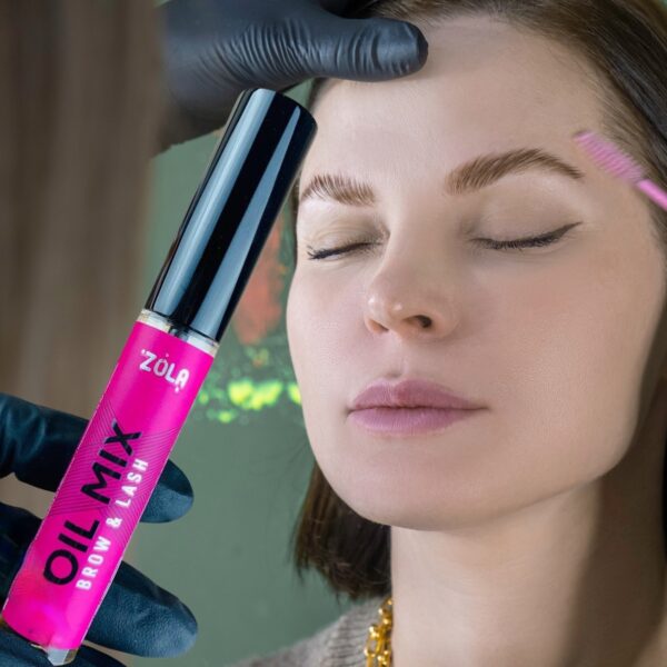 ZOLA Oil Mix 10ml Olejek do Brwi i Rzęs na Porost, Zagęszczenie i Regenerację