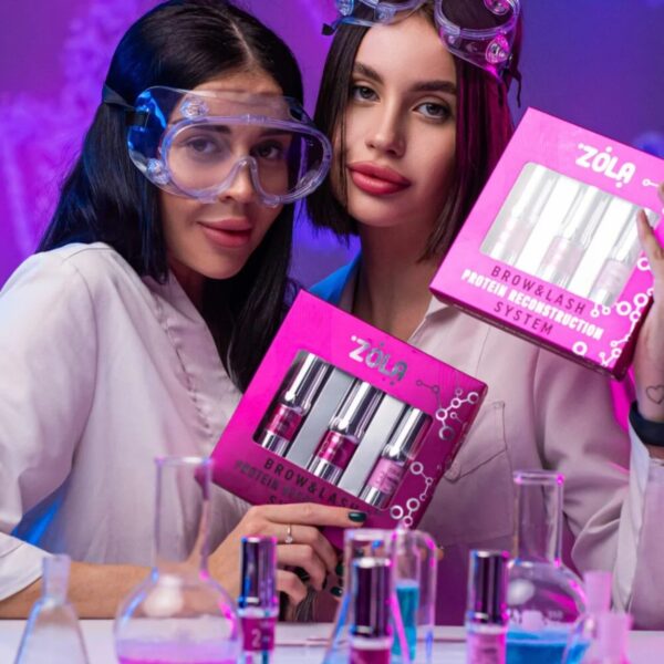 ZOLA Brow&Lash Protein Reconstruction System Zestaw do Laminacji Brwi i Liftingu Rzęs