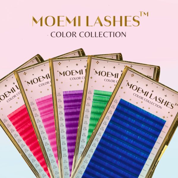 Niebieskie Rzęsy Moemi Lashes COLOR COLLECTION Blue