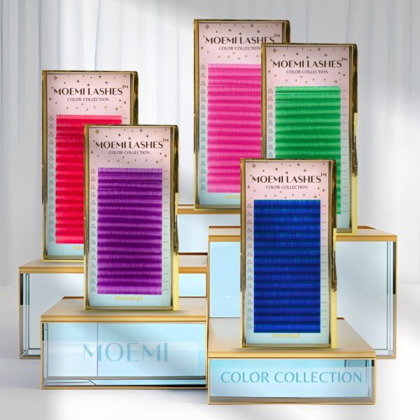 Niebieskie Rzęsy Moemi Lashes COLOR COLLECTION Blue