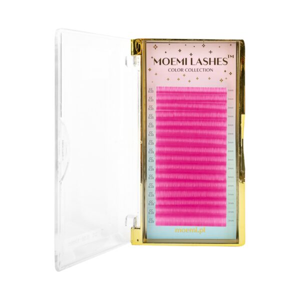 Różowe Rzęsy Moemi Lashes COLOR COLLECTION Pink