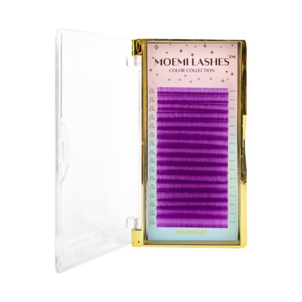 Fioletowe Rzęsy Moemi Lashes COLOR COLLECTION Violet