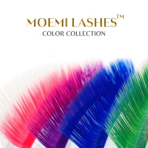 Czerwone Rzęsy MINI MIX Moemi Lashes COLOR COLLECTION Red