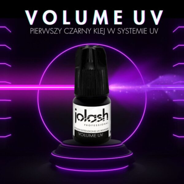 Jolash Volume UV Profesjonalny Czarny Klej UV do Przedłużania Rzęs