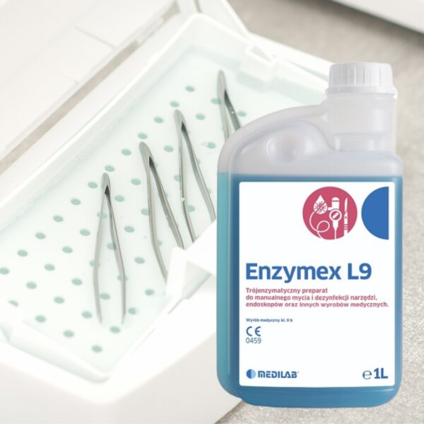 Enzymex L9 Medilab Płyn do Dezynfekcji i Mycia Narzędzi Kosmetycznych 1L