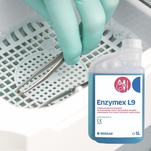 Enzymex L9 Medilab Płyn do Dezynfekcji i Mycia Narzędzi Kosmetycznych 1L