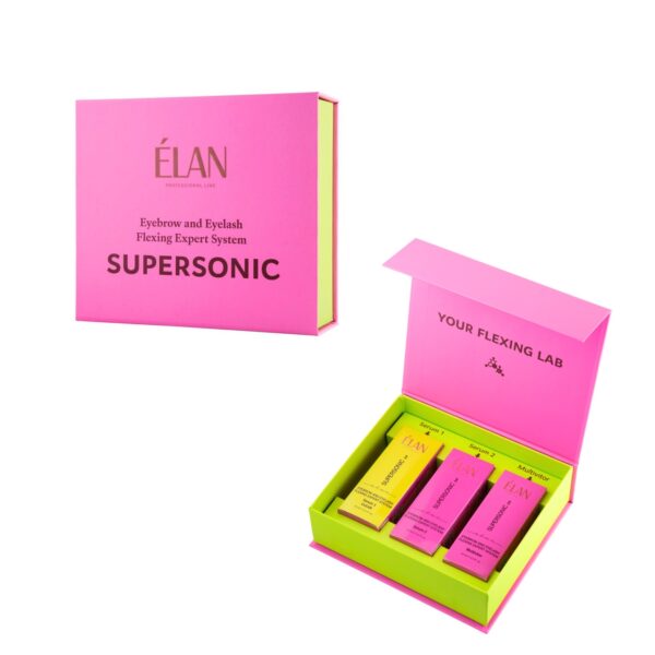 Zestaw do Laminacji Rzęs i Brwi SUPERSONIC Clear Elan Flexing Expert System