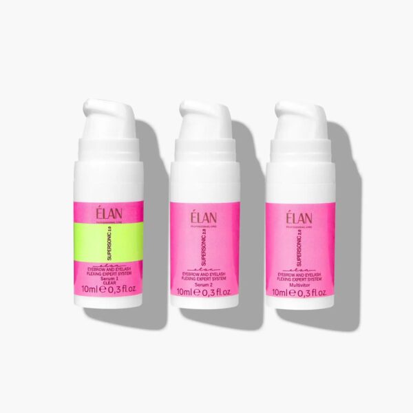 Zestaw do Laminacji Rzęs i Brwi SUPERSONIC Pink Elan Flexing Expert System