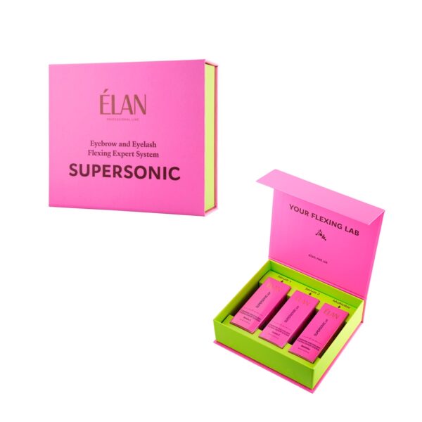 Zestaw do Laminacji Rzęs i Brwi SUPERSONIC Pink Elan Flexing Expert System