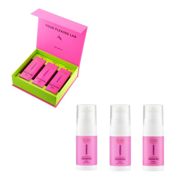 Zestaw do Laminacji Rzęs i Brwi SUPERSONIC Pink Elan Flexing Expert System