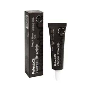 Farba do Brwi i Rzęs 15ml Black Brown RefectoCil Intense Brow[n]s Base Gel Bez PPD