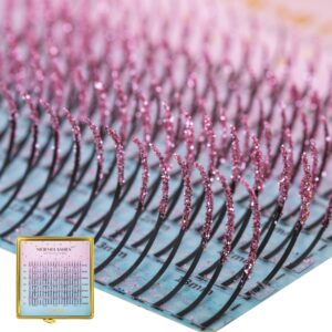Jasno Różowe Brokatowe Rzęsy Promienie Mini Mix Glitter Collection Moemi LIGHT PINK