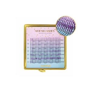 Fioletowe Brokatowe Rzęsy Promienie Mini Mix Glitter Collection Moemi VIOLET