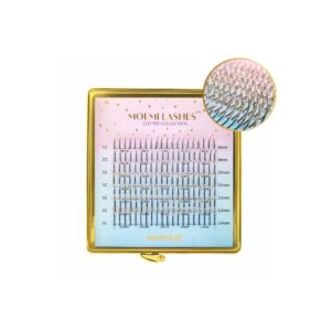 Szampańskie Brokatowe Rzęsy Promienie Mini Mix Glitter Collection Moemi CHAMPAGNE