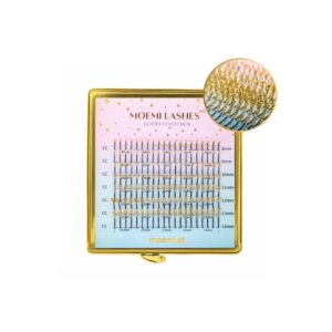 Złote Brokatowe Rzęsy Promienie Mini Mix Glitter Collection Moemi GOLD