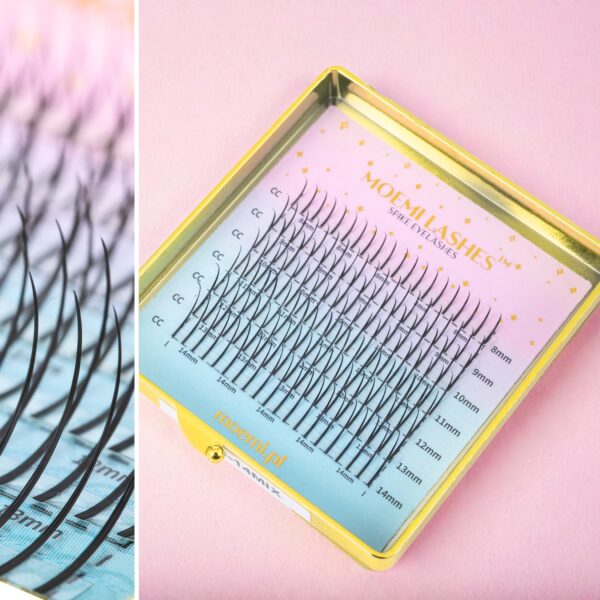 Czarne Rzęsy Spike Lashes Moemi Deep Black Promienie Wispy