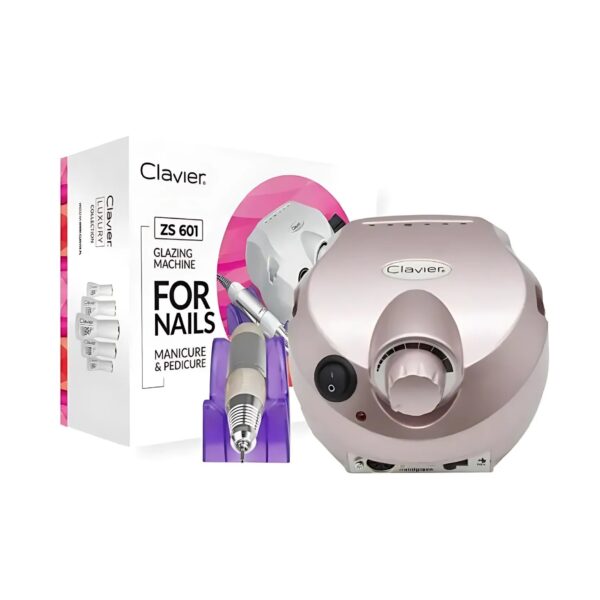 Cicha i Mocna Frezarka Clavier ZS 601 Rose Gold 65W do Paznokci, Manicure i Pedicure
