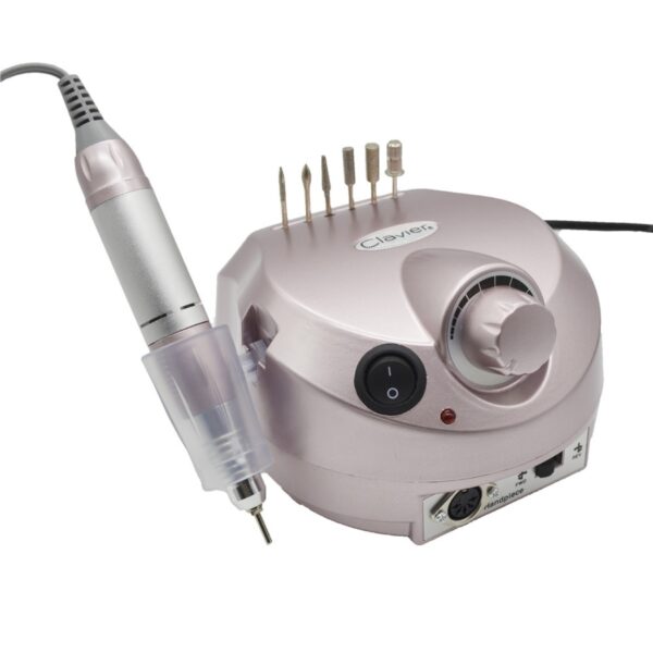 Cicha i Mocna Frezarka Clavier ZS 601 Rose Gold 65W do Paznokci, Manicure i Pedicure