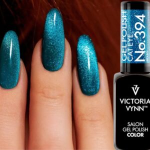 Niebieski lakier hybrydowy No. 394 Cat Eye Victoria Vynn Gel Polish Hybrid