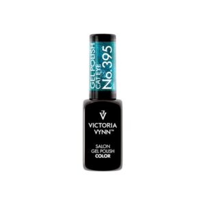 Turkusowy lakier hybrydowy No. 395 Eye Siri Cat Eye Victoria Vynn Gel Polish Hybrid