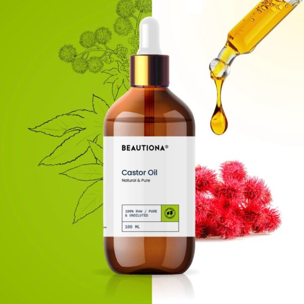 Olej Rycynowy Naturalny do Pielęgnacji Brwi 100 ml z Pipetą