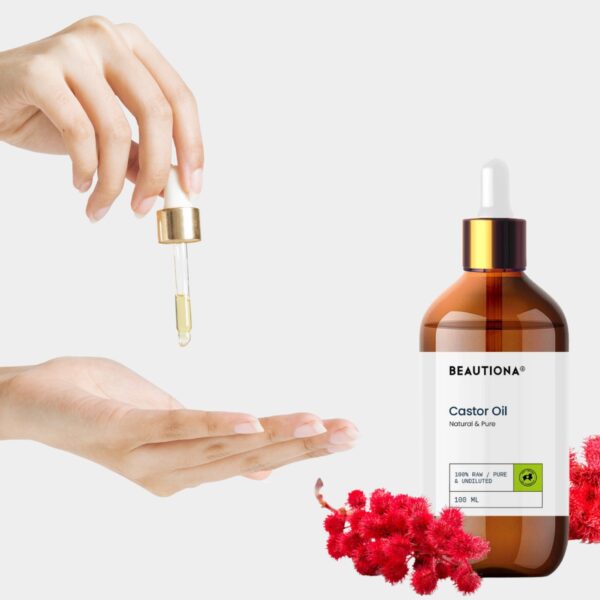 Olej Rycynowy Naturalny do Pielęgnacji Brwi 100 ml z Pipetą