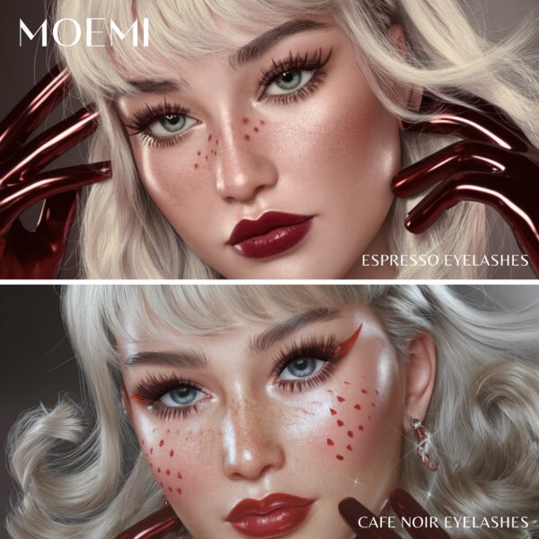 Rzęsy Ciemny Brąz CAFE NOIR Moemi Lashes – Najlepsze Brązowe Rzęsy do Przedłużania